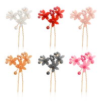 Colorful Flower Hair Juda Pins