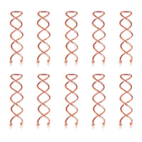 Sanas Spiral Hair Cips Copper 10 pcs