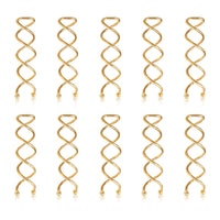 Sanas Spiral Hair Pins Golden 10 Pcs