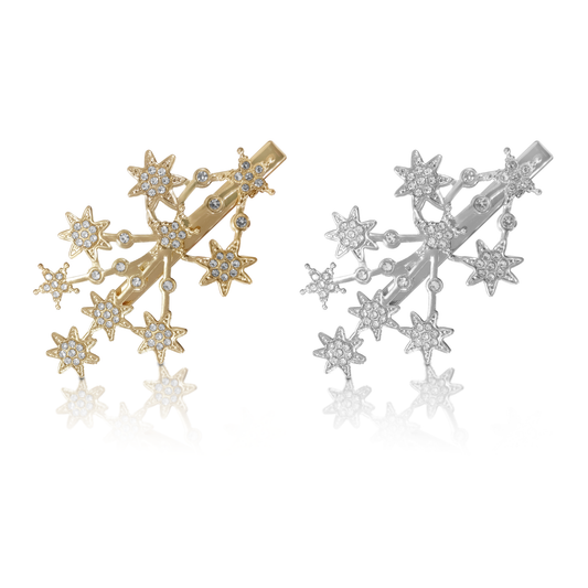 Sanas Tree Star Crystal Hair Pin - 2Pcs