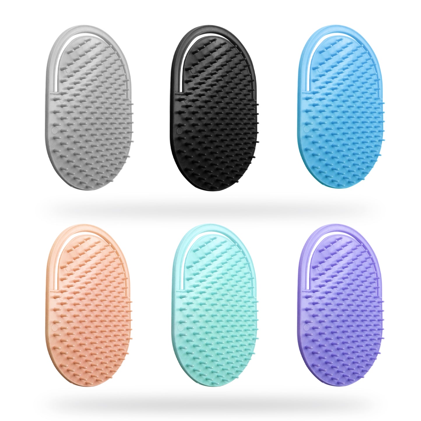 Sanas Portable Hair Palm Comb - 6Pcs