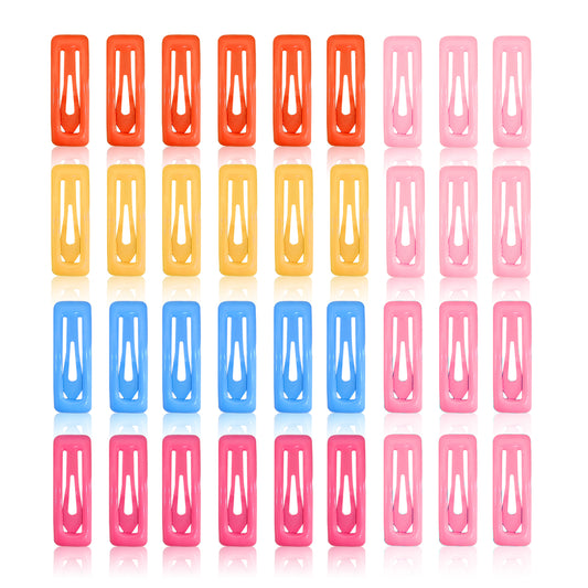 Sanas (36Pcs) Small Tic Tac Hair Clips For Women Stylish Trendy Tic Tac Clip For Girls Hair Accessories For Kids Girls Return Gifts Baby Hair Clips For Girls Baby Clips For Kids (Mixed Colors) (36Pcs)