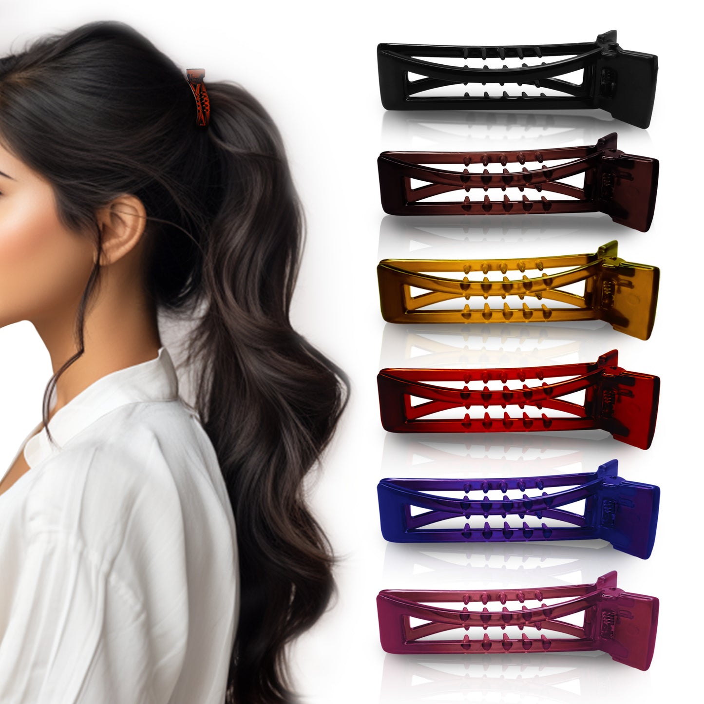 Fish Banana Hair Clips