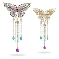 Sanas Multicolor Butterfly Barrette With Tassel 1 Pc