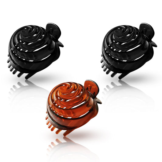 SANAS (3 Pcs) Rose Hair Clips Elegant Floral Hair Accessories for Women (3 Pcs)