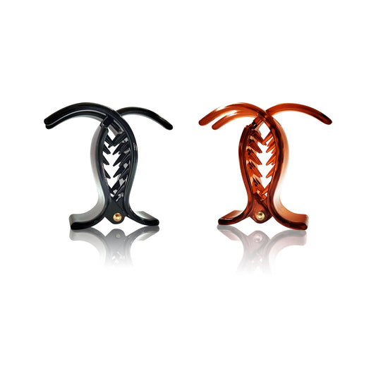 SANAS (2 Pcs) Small Hair Clip 4T Brown Hair Accessories for Women and Girls (2 Pcs)