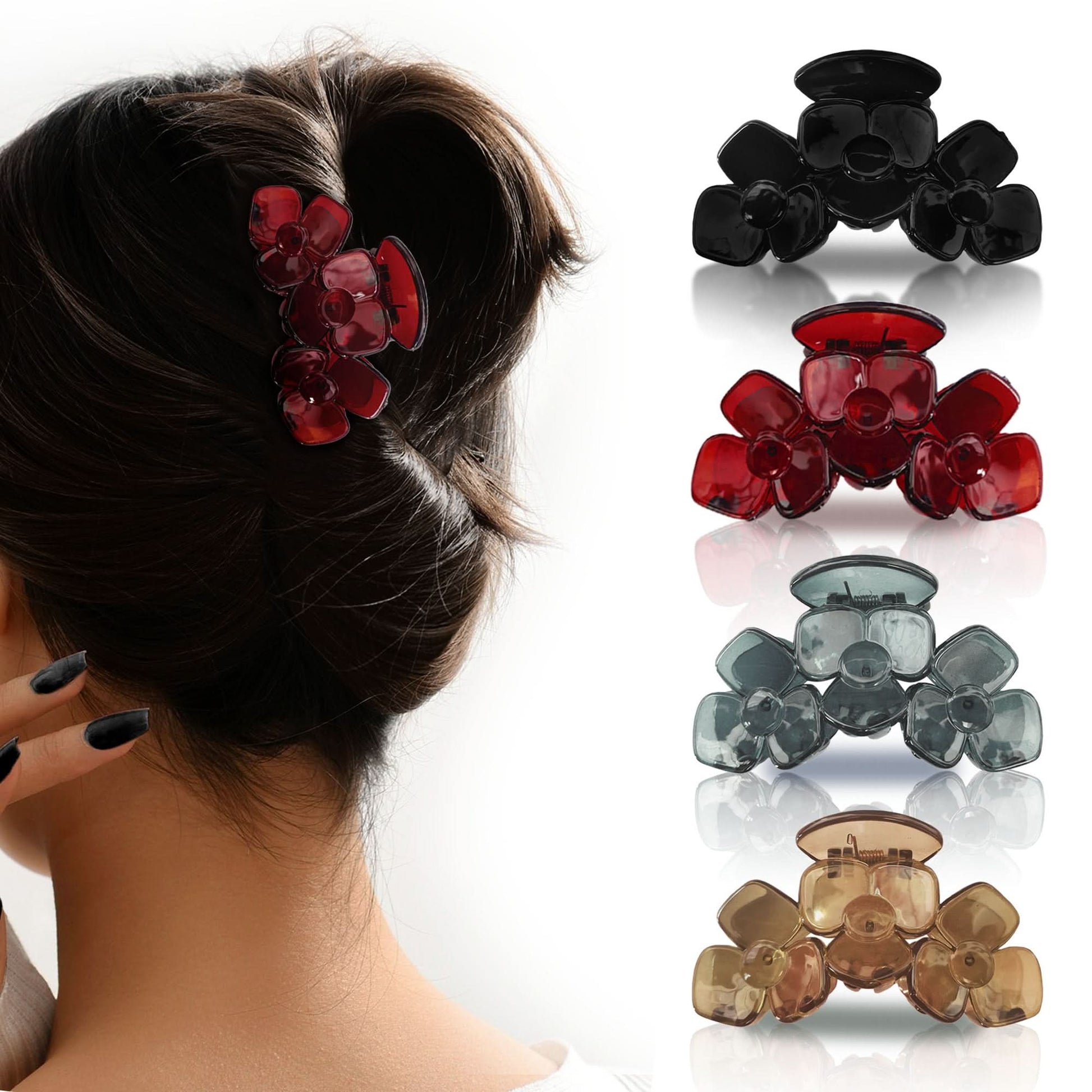Flat Petal Big Hair Clip