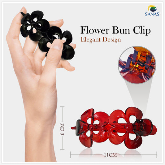 Sanas Korean Hair Clutchers For Women - 4Pcs