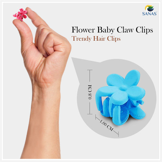 Sanas Mini Flower Small Clips - 30 Pcs