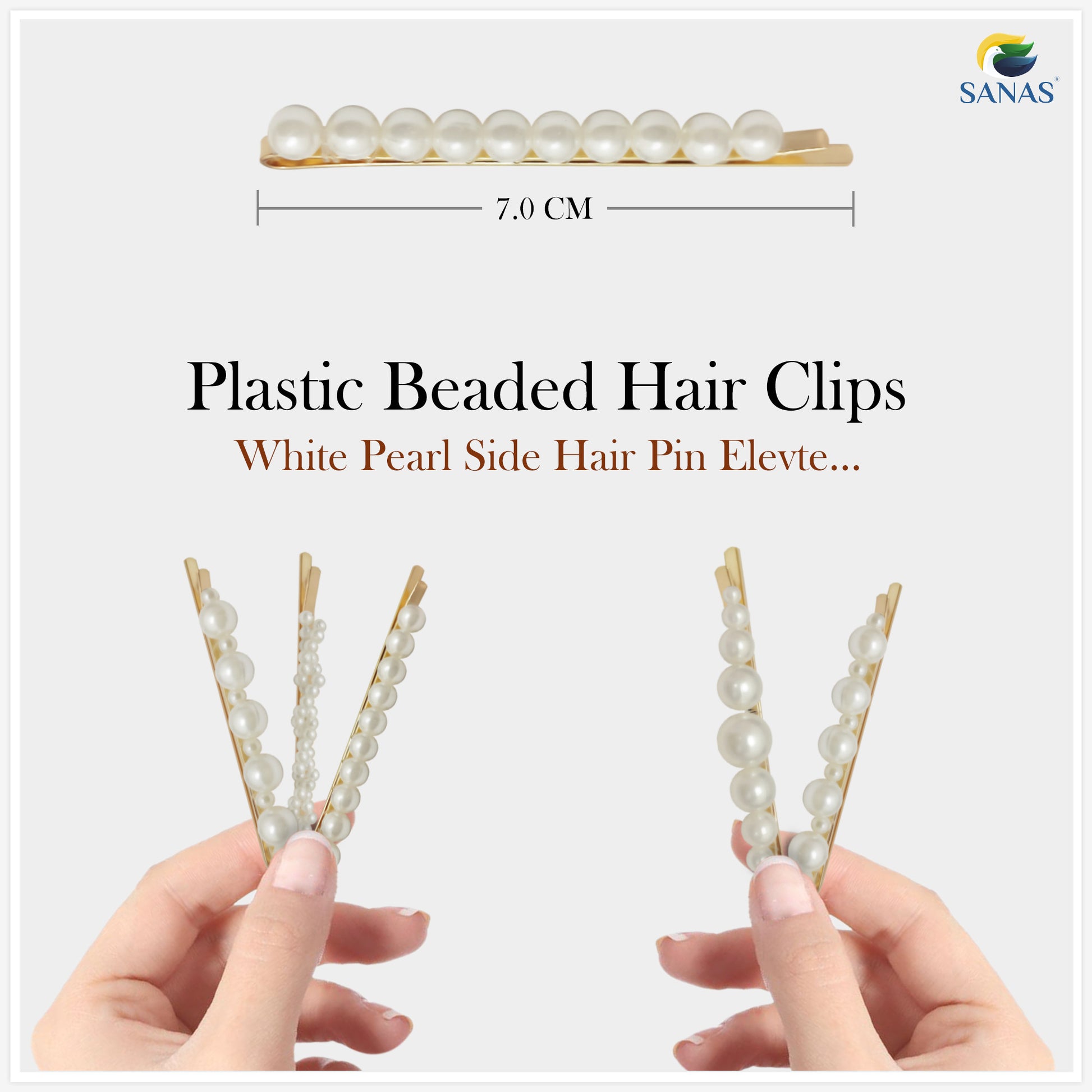 Pearl Bobby Hair Pins Set