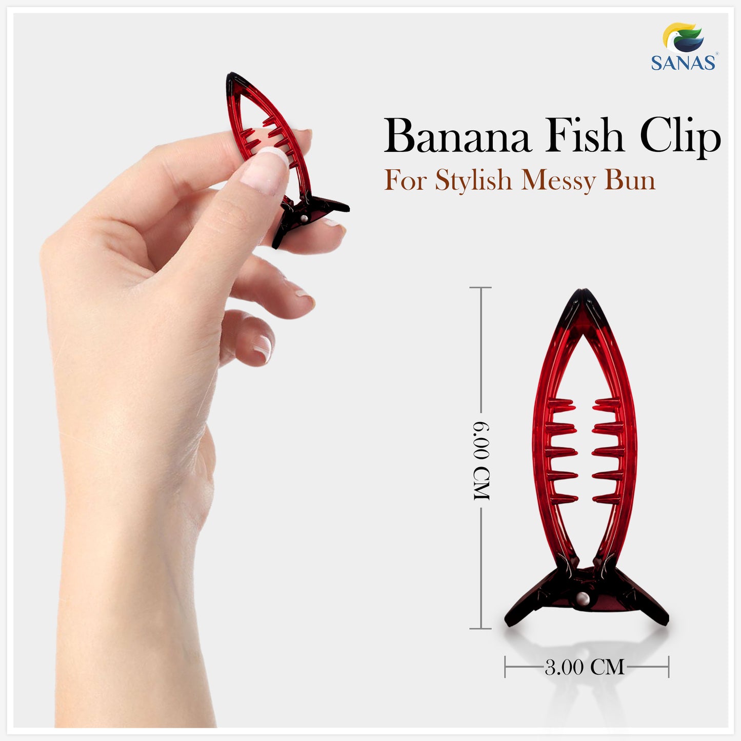 Fish Banana Hair Clips