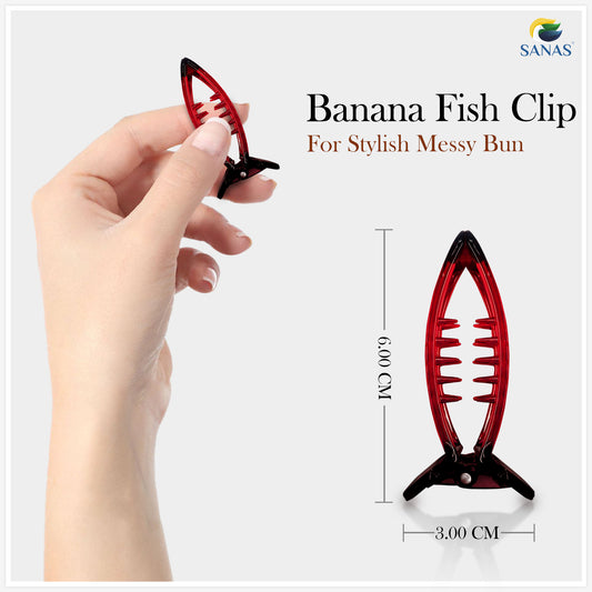 Fish Banana Hair Clips