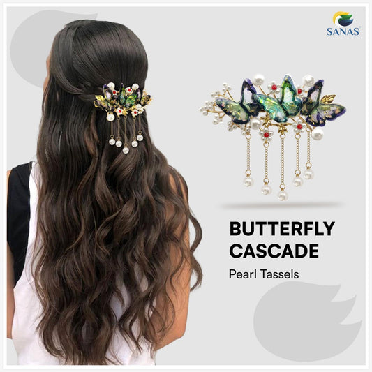 SANAS (1 Pc) Resin Butterfly Hair Clip Hair Accessories for Women and Girls (1 Pc)