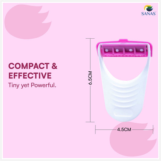 SANAS (6 Pcs) Women Disposable Plastic Hair Razor and Bikini Shaving Razor for Women Pack of 1 (6 Pcs)