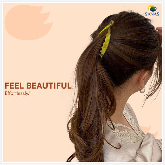 Women’s large fishtail banana hair clip accessories