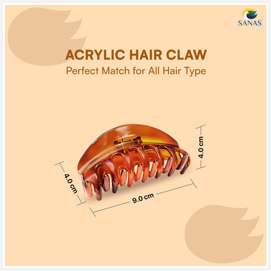 SANAS (2 Pcs) Big Clip Jumbo Hair Clips Hair Accessories for Women (2 Pcs)