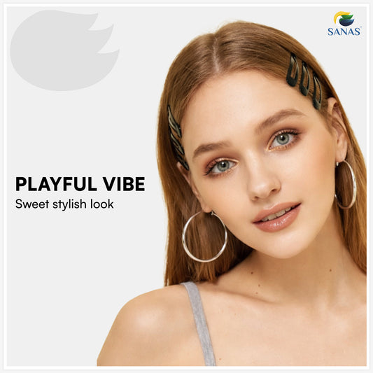 Sanas (30Pcs) Black Tic Tac Hair Clips For Women Stylish Tic Tac Clip For Girls Hair Accessories For Kids Girls Return Gifts Small Tic-Tac Hair Clips For Kids Hair Clip For Girls (Rich Black) (30Pcs)