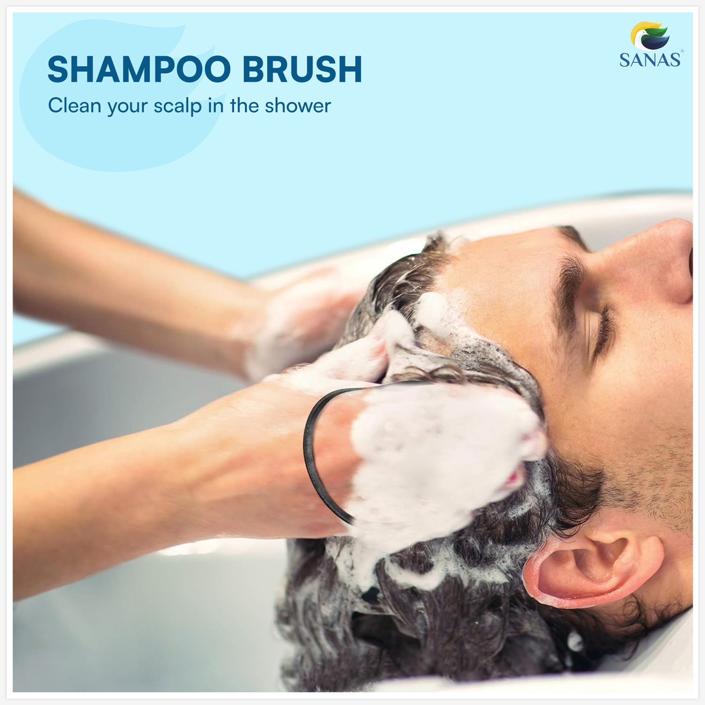 Sanas Portable Hair Palm Comb - 6Pcs