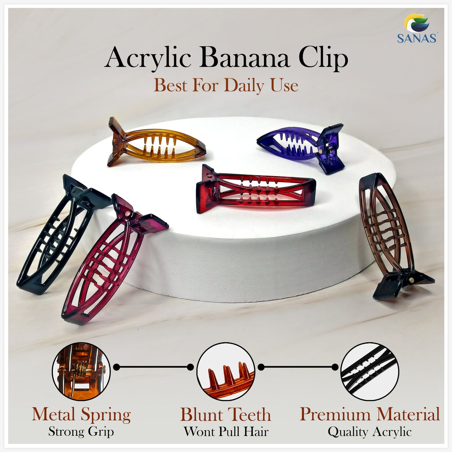 Fish Banana Hair Clips