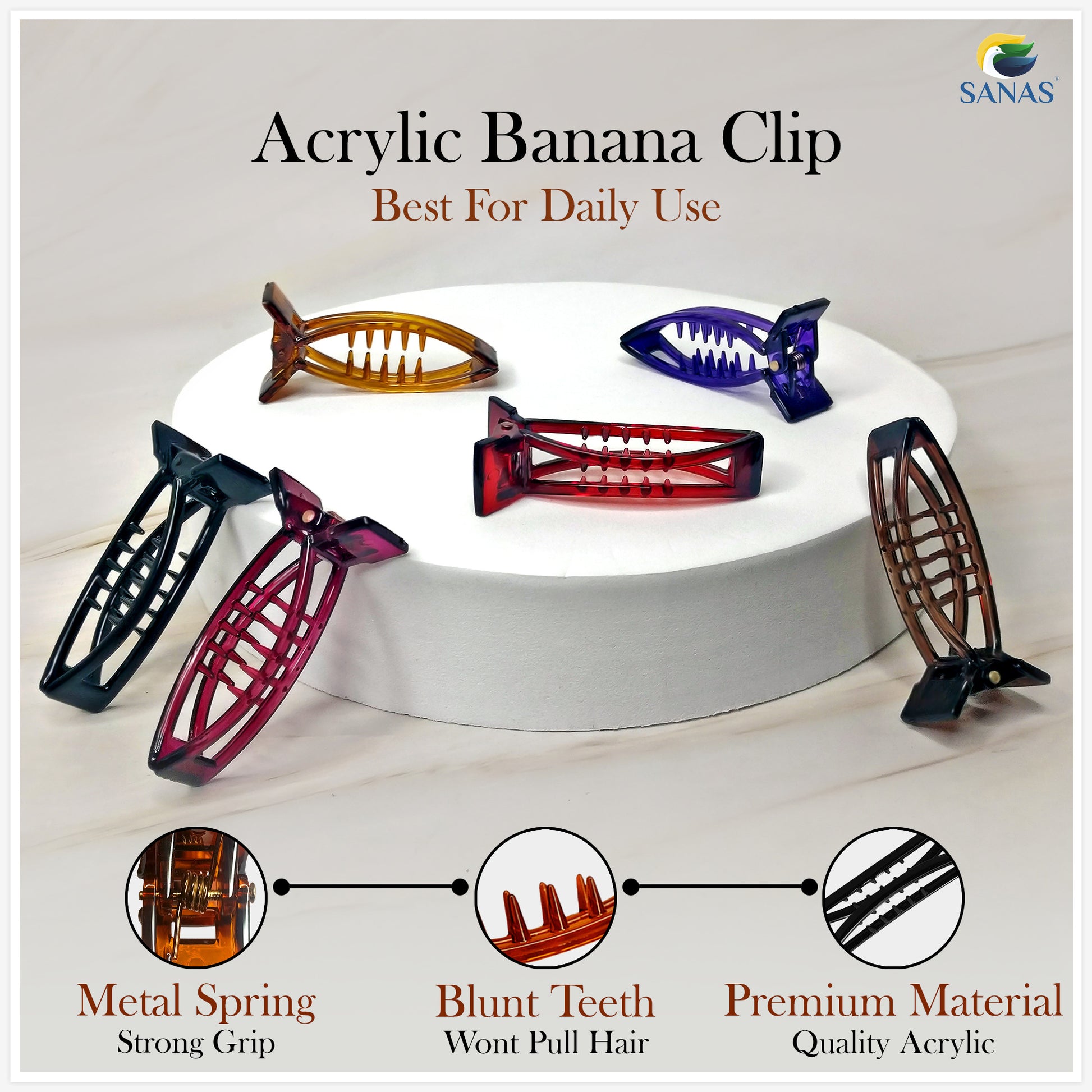 Fish Banana Hair Clips