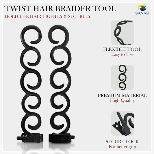 Sanas Spider Hair Braider Hair Styling Tool - 2Pcs
