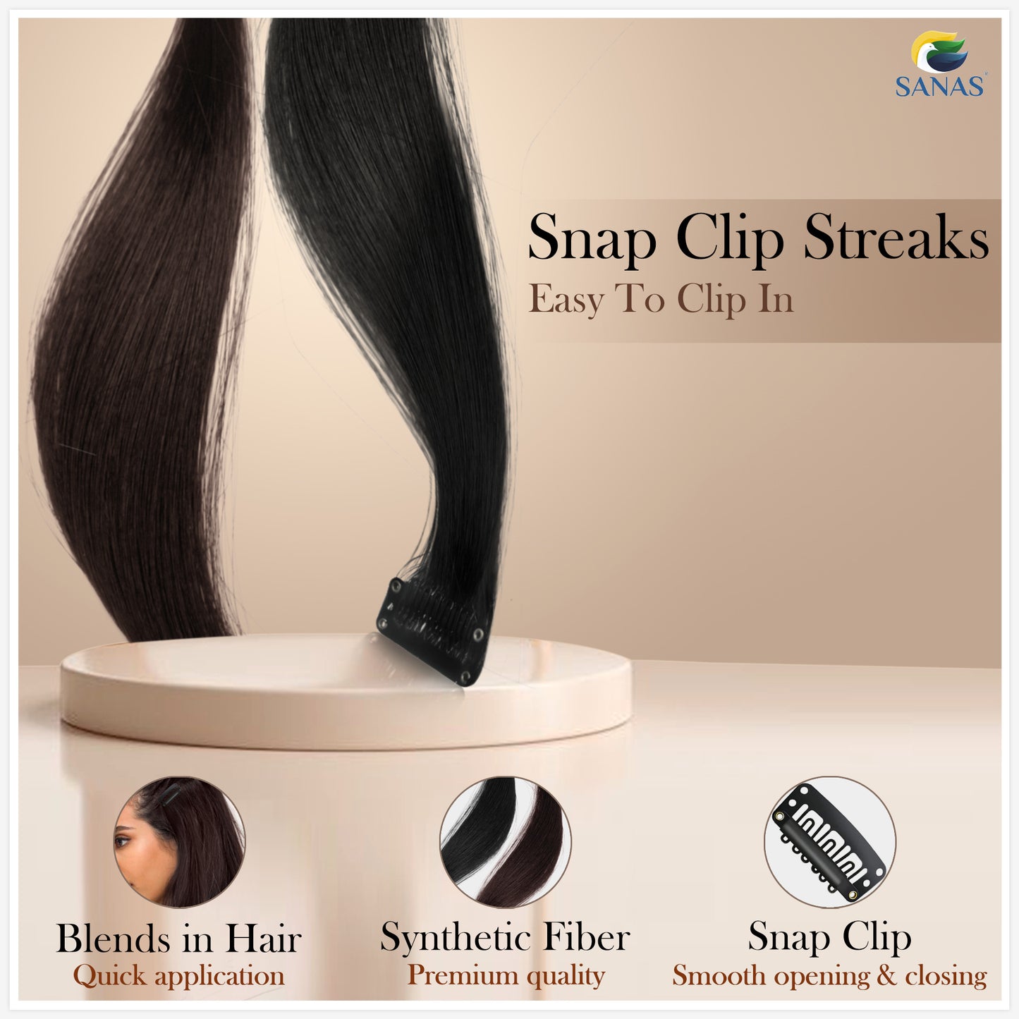 Multicolor Blonde & Brown Hair Streaks