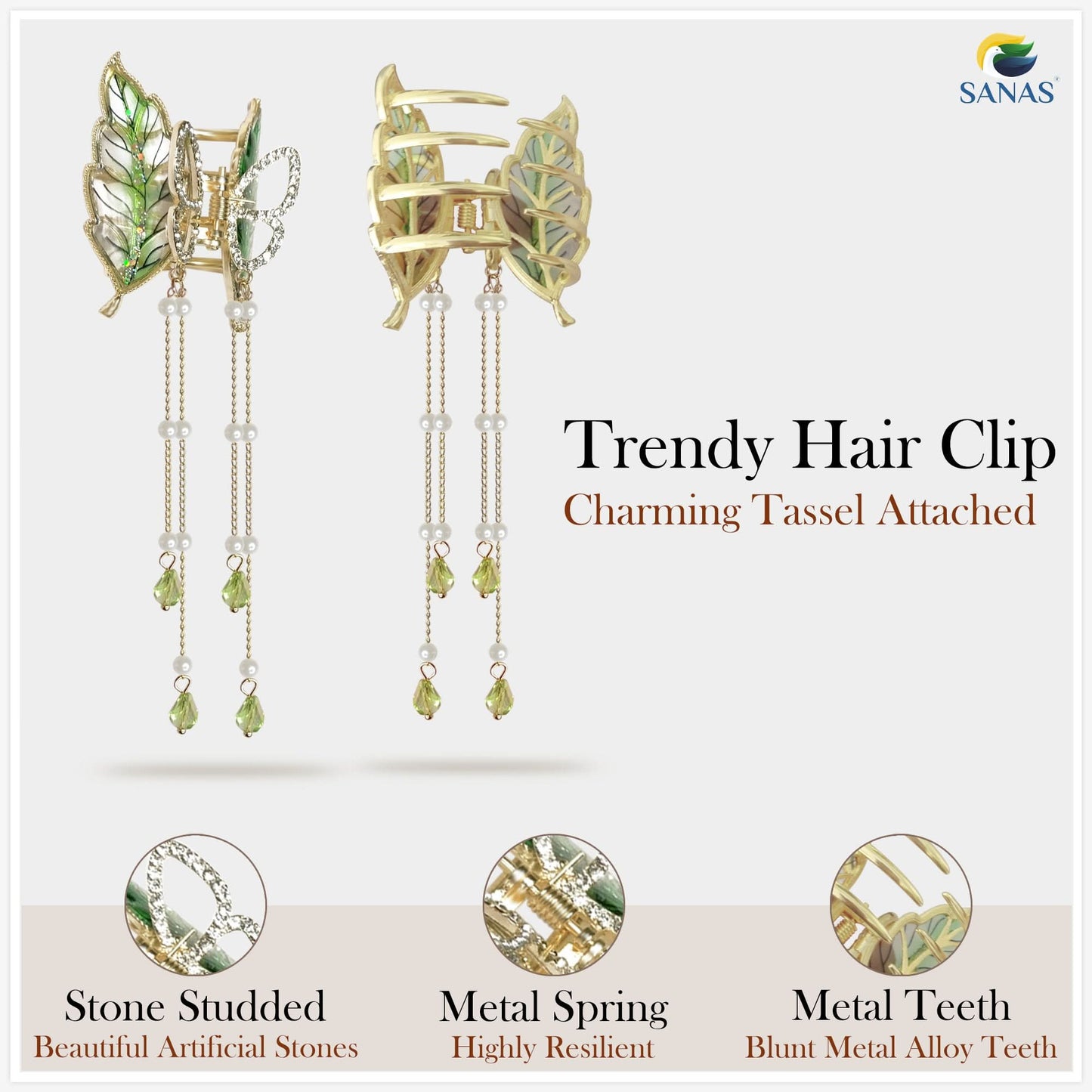 Resin Butterfly Hair Clip