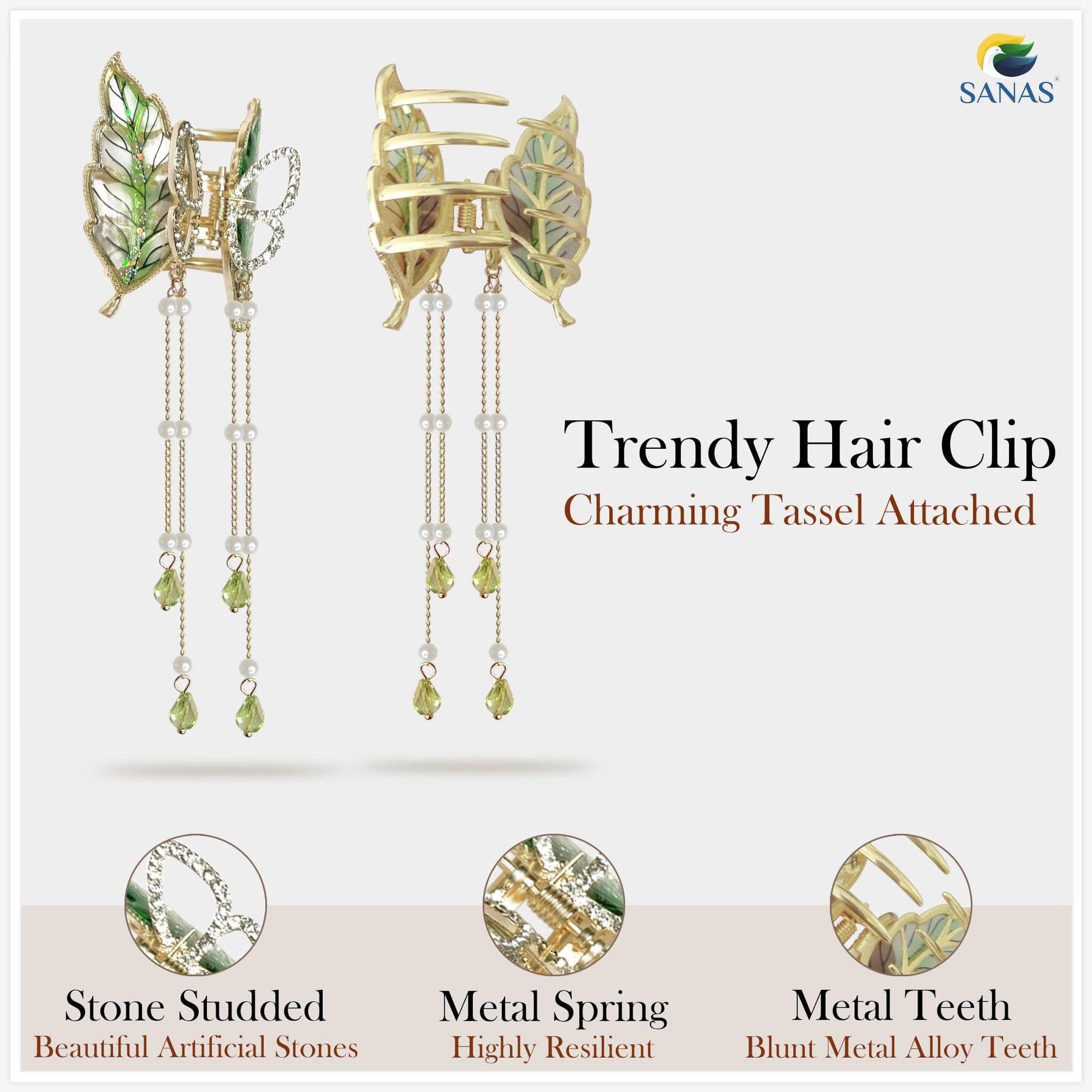 Resin Butterfly Hair Clip