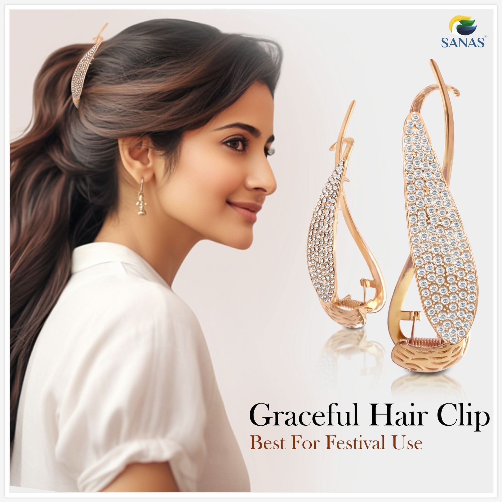 Diamond Banan Hair Clips