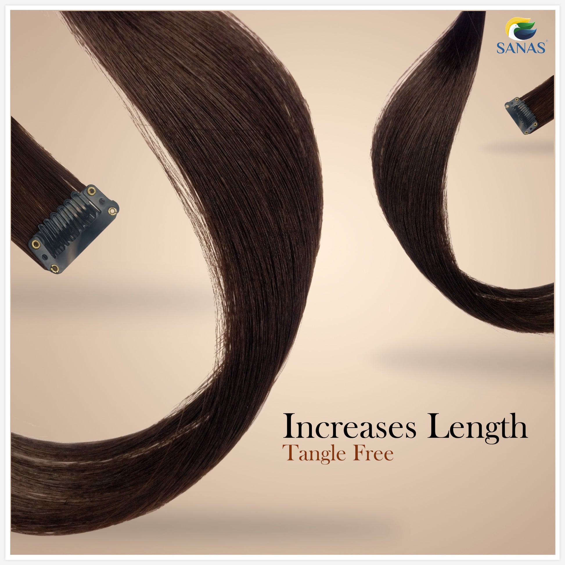 Brown Streaks Hair Extension