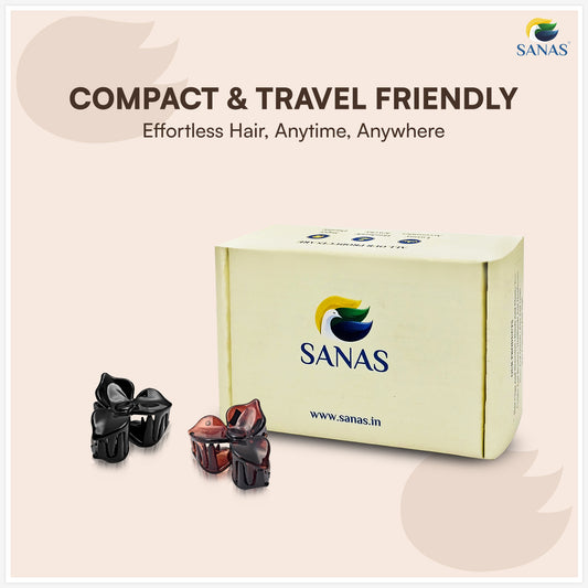 Sanas (4Pcs) Flower Clips For Girls Flower Clips For Women Hair Clips For Women Stylish Clutchers For Hair Claw Clip For Women Aesthetic Fashion Accessories For Girls Teenage (4 Versatile Shades) (4Pcs)