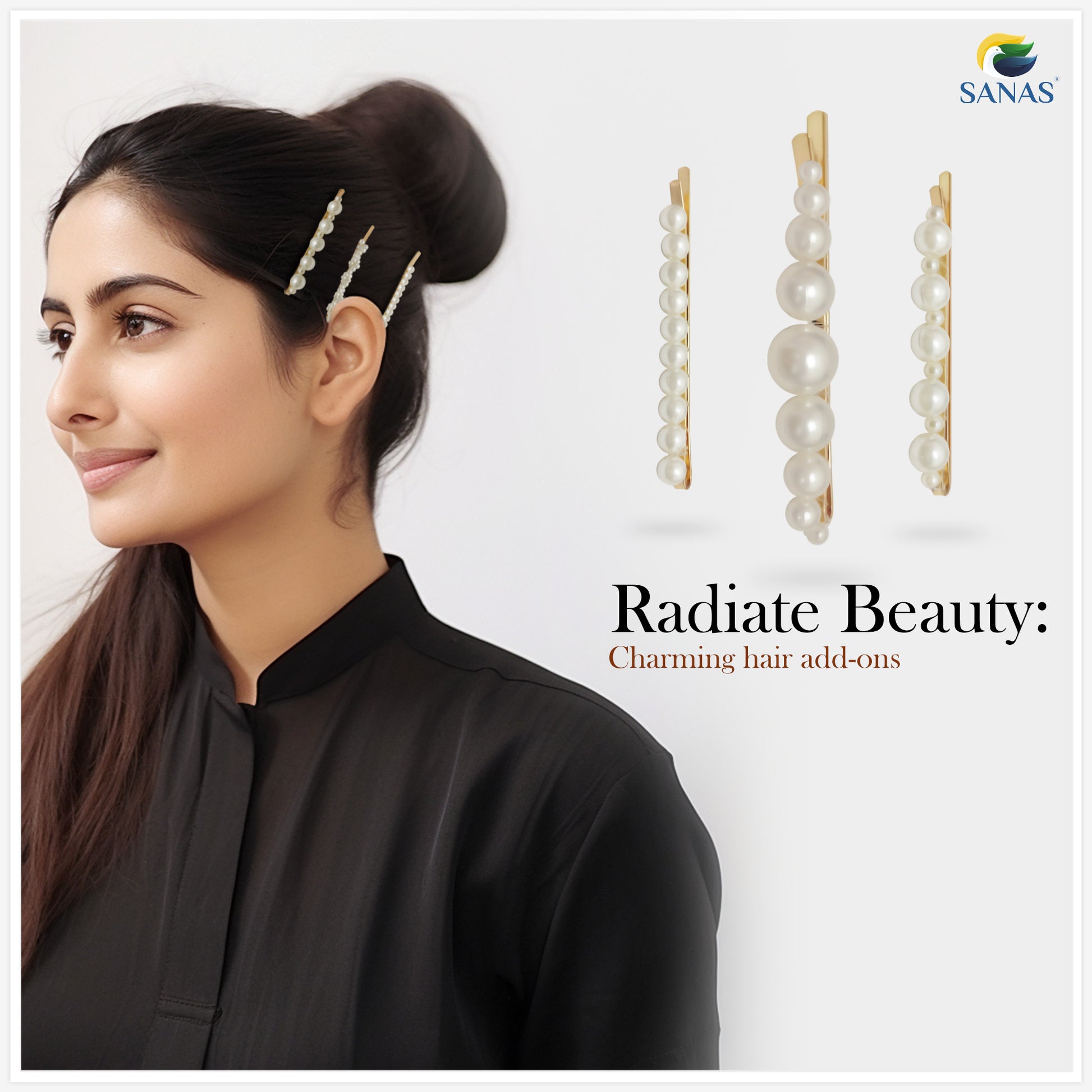 Pearl Bobby Hair Pins Set