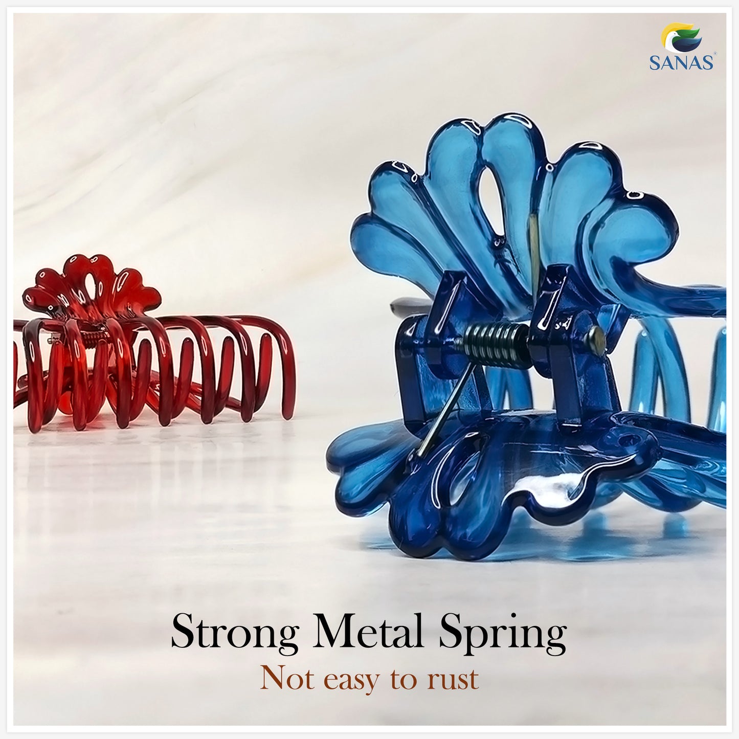 Sanas Butterfly Large Hair Clip - 2Pcs