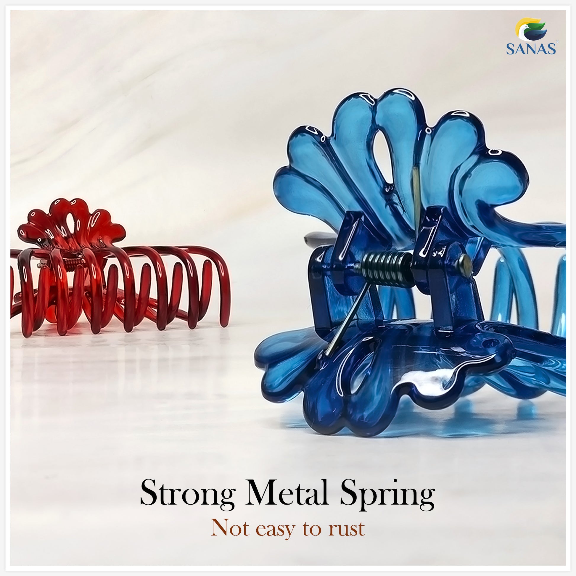 Multicolor Big Acrylic Tree Hair Clip