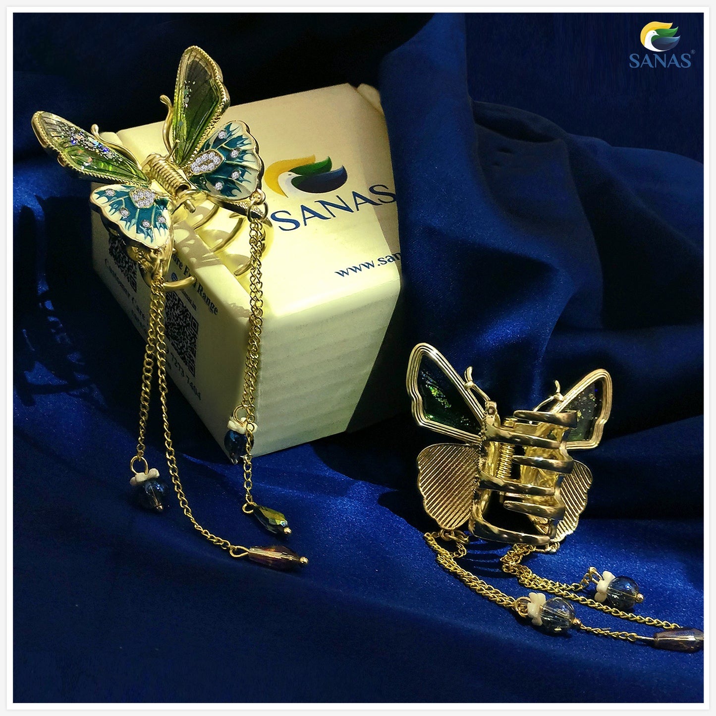 Sanas Resin Butterfly Hair Clip - 1Pc