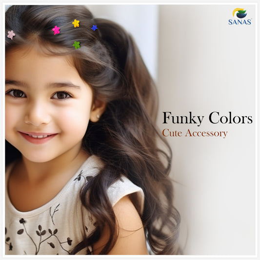 Sanas Mini Flower Small Clips - 30 Pcs