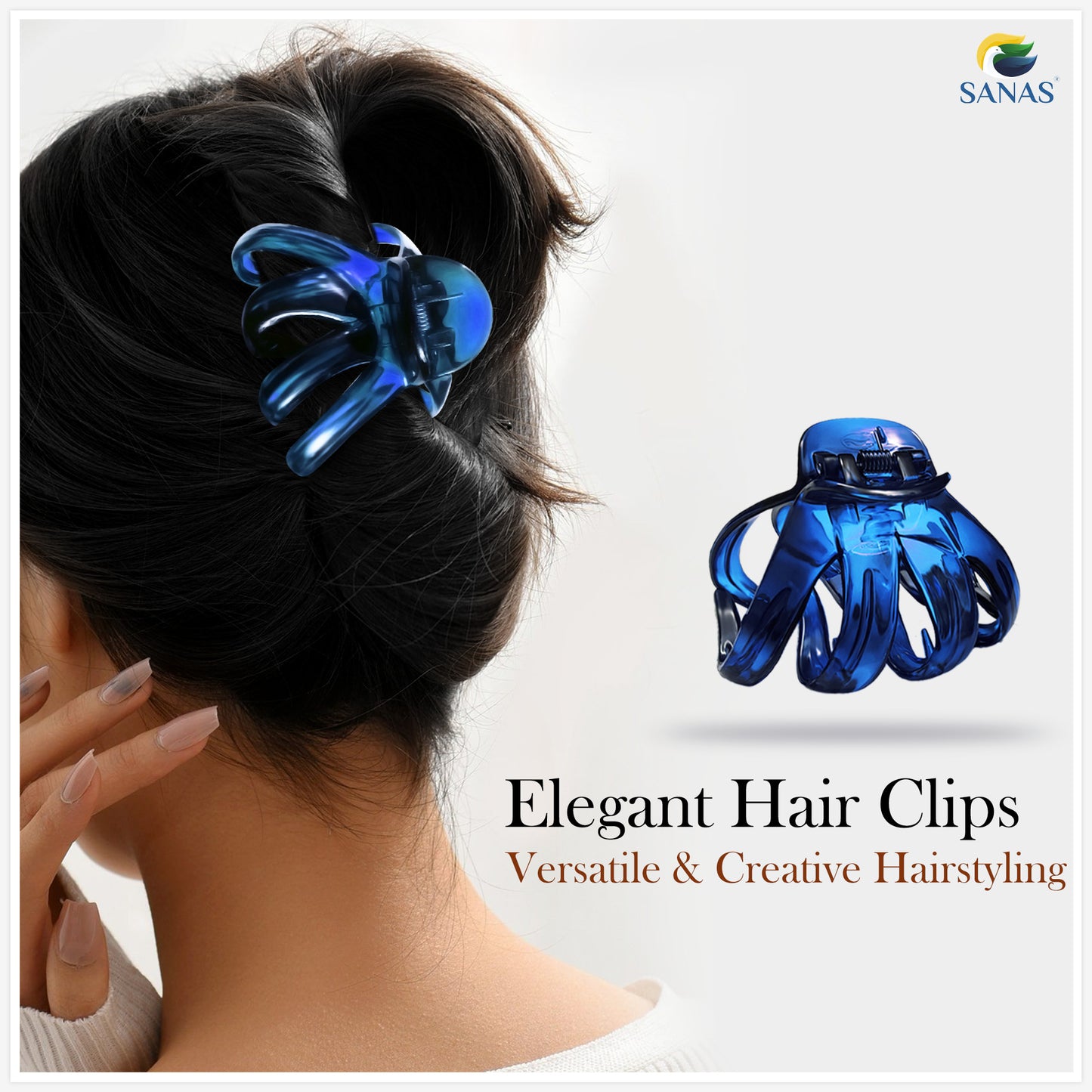 Multicolor Octopus Hair Clips