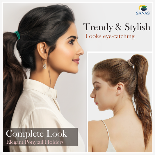 SANAS (36 Pcs) Multi Color Rubber Band Hair Accessories for Women and Girls (36 Pcs)