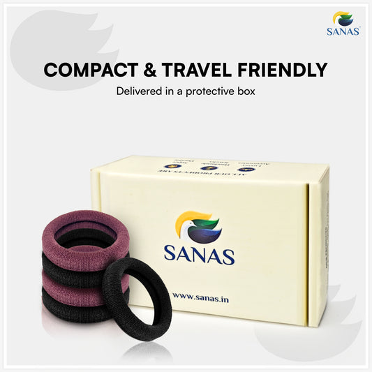 Sanas (60Pcs) Hair Rubber Band For Girls Black Rubber Band For Hair Ties For Women Stylish Useful Gifts For Woman Rubber Bands For Hair Accessories For Women Stylish Hair Tie (Multicolours) (60Pcs)