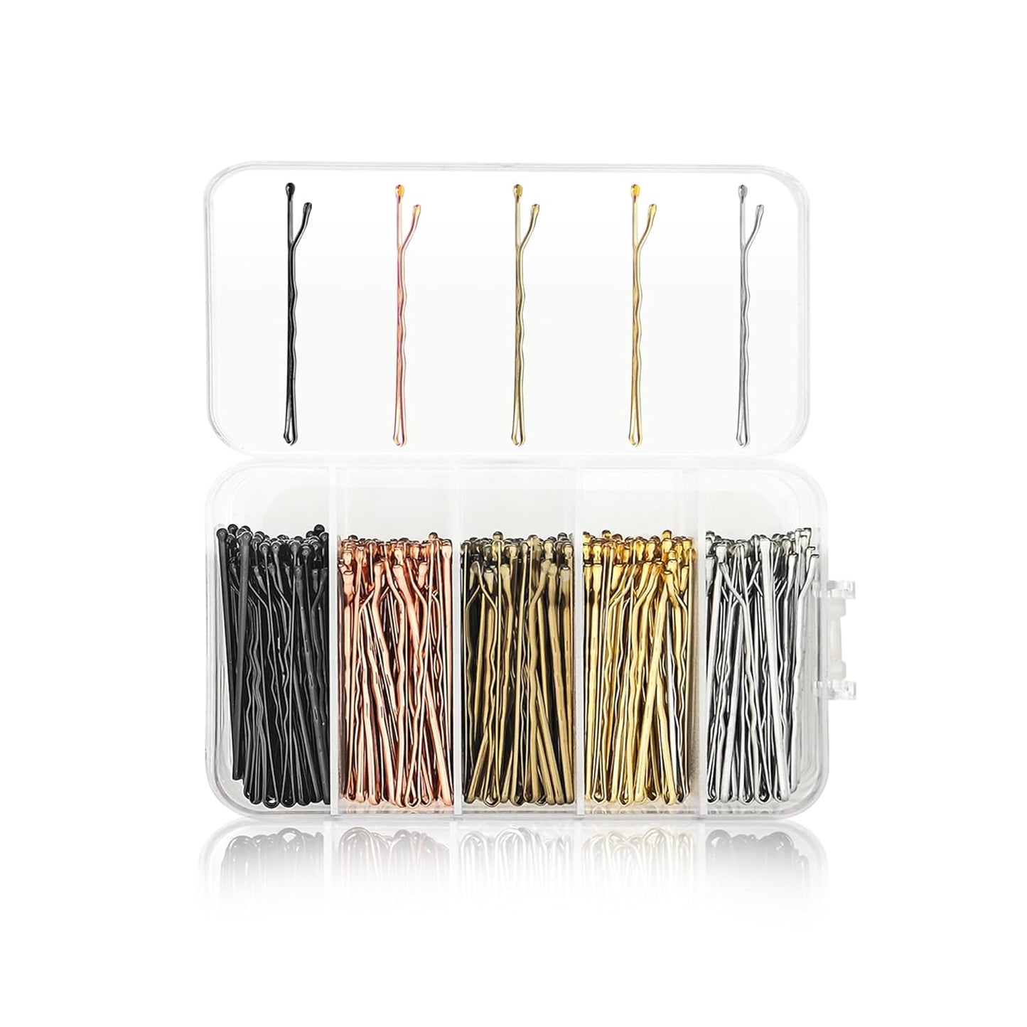 Sanas (250Pcs) Hair Pins For Women Wedding Hair Clips For Hair Styling Hair Pins For Girls (Bronze Gold Silver Brown Black)