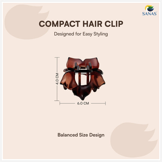 Sanas (3Pcs) Flower Clips For Girls Flower Clips For Women Hair Clips For Women Stylish Clutchers For Hair Claw Clip For Women Aesthetic Fashion Accessories For Girls Teenage (Versatile 3 Shade)(3Pcs)