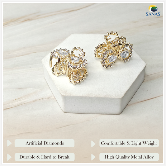 Sanas Mini Tiny Butterfly Hair Clips for Woman -1Pc