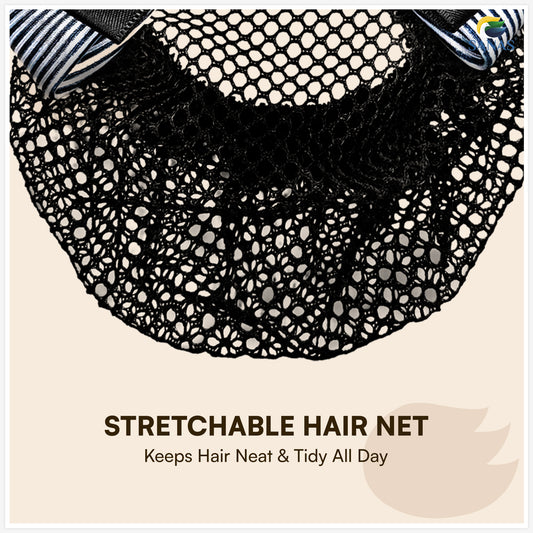 Sanas hair clip juda net brown for women (1Pc)