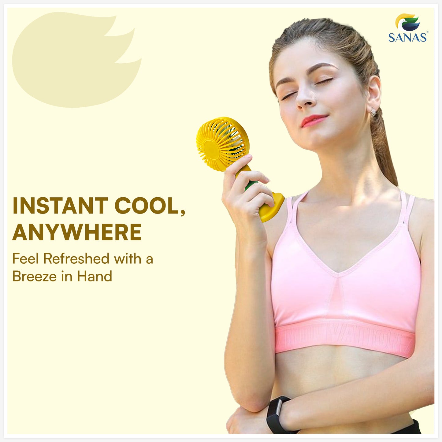 Sanas Mini Handheld Fan 1 Pc