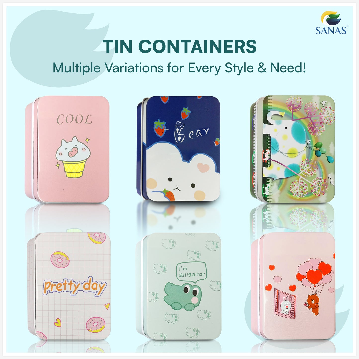 Sanas Small Box For Storage Unicorn Gift Box For Kids - 6Pc