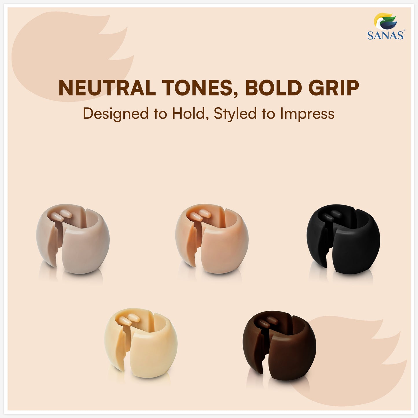Sanas Baby Hair Beads Brownish Pack Of 100