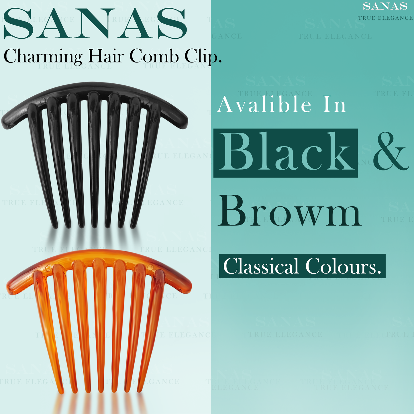 Sanas Hair Side Comb Pin 3Pcs