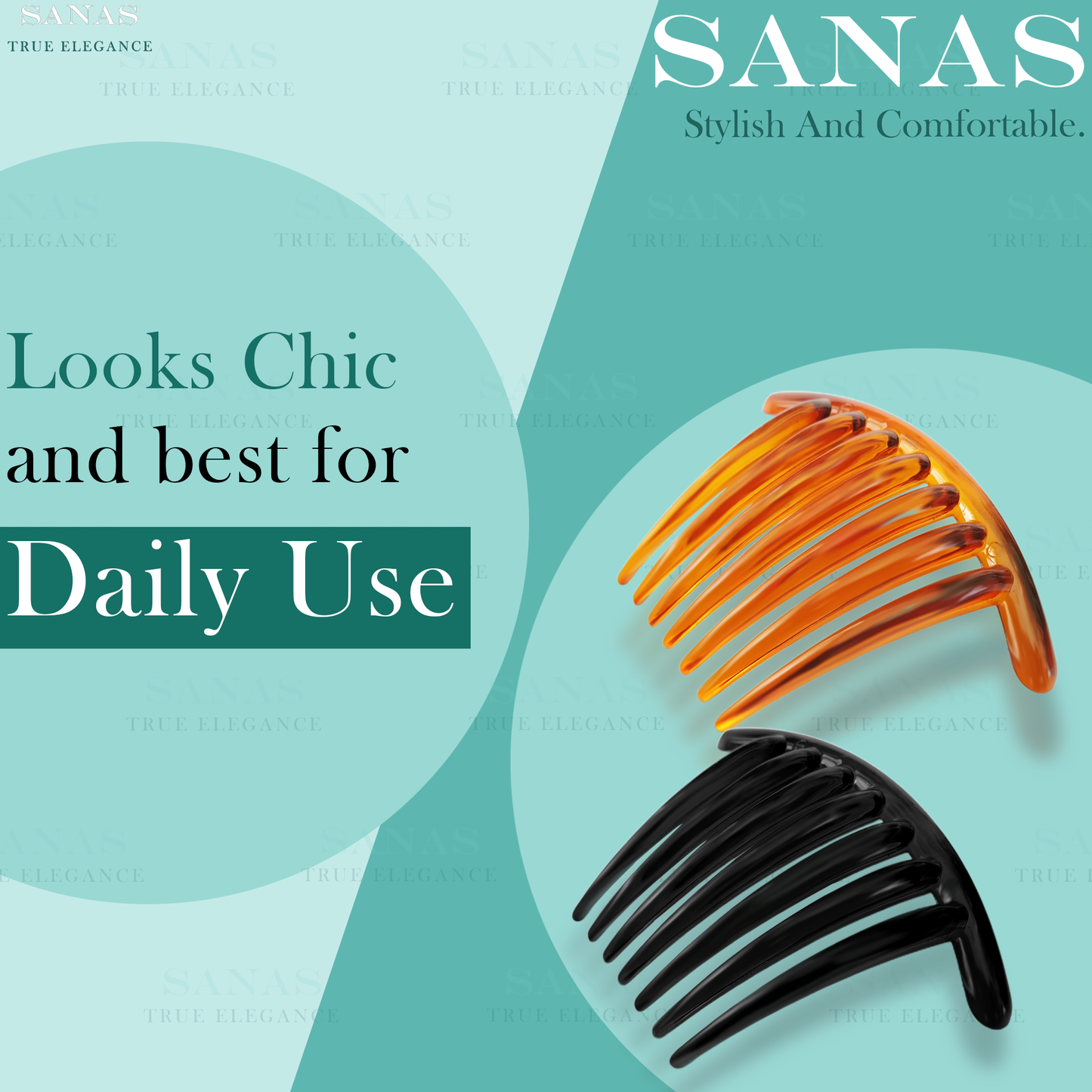 Sanas Hair Side Comb Pin 3Pcs