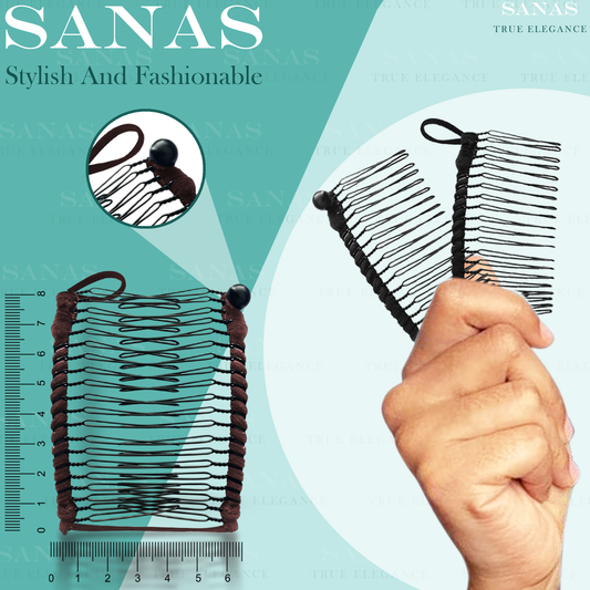 Sanas French Twist Hair Clip Comb For Women - 2Pcs