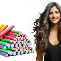 Sanas Heatless Curler For Hair Women Flexi Rods - 20-Piece